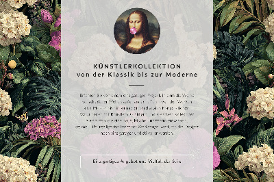 Poster em tela Celeiro rural, prado com flores roxas e amarelas