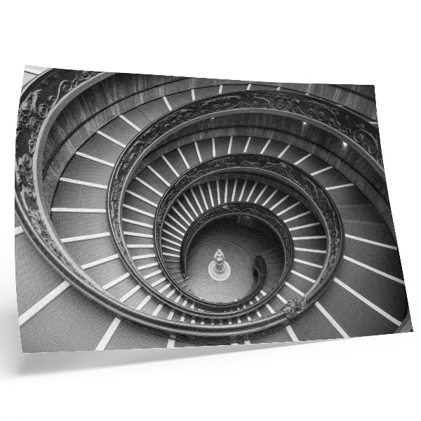 Poster para a sala Elegância arquitetônica da escada em espiral