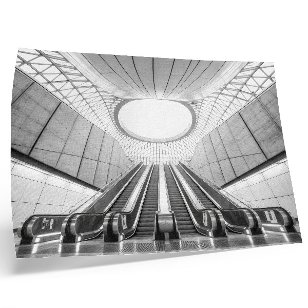 Poster mural Arquitetura futurista minimalista de interiores
