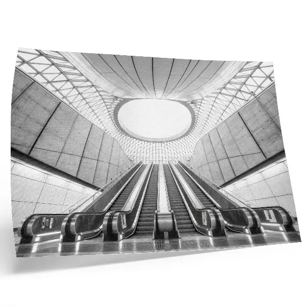 Pôster mural de arquitetura futurista minimalista de interiores