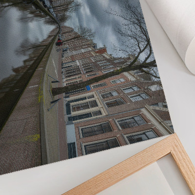 Poster Canal, arquitetura suave, céu atmosférico