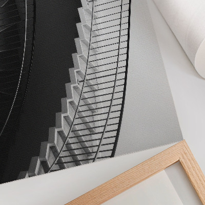 Poster para a sala Elegância em preto e branco, formas modernas