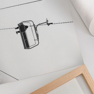 Poster para a sala Minimalismo, solidão, paz, paisagem de inverno
