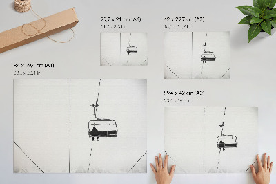Poster para a sala Minimalismo, solidão, paz, paisagem de inverno