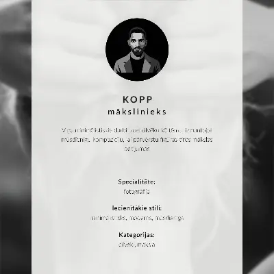 Poster com minimalismo, cores vibrantes, paz e música à porta
