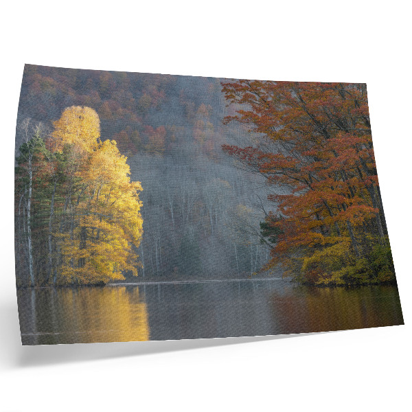 Poster em tela Cores de outono, lago, atmosfera tranquila, harmonia