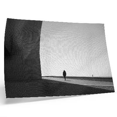 Poster Silhueta minimalista, sombras marcantes, espaço moderno