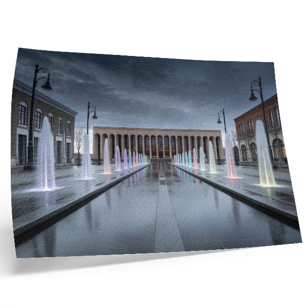 Poster Fontes e iluminação arquitetônica moderna