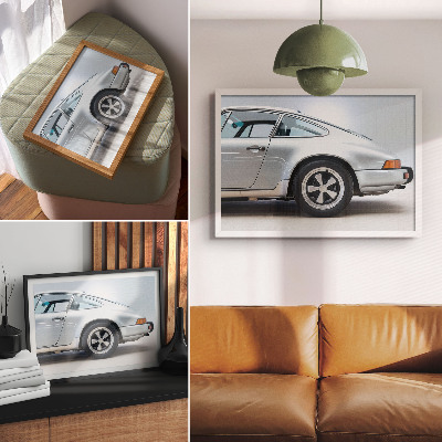 Poster Carro esportivo clássico com estilo elegante e sofisticado.