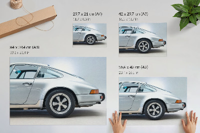Poster Carro esportivo clássico com estilo elegante e sofisticado.
