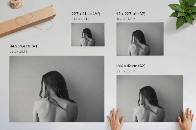 Poster em tela O charme minimalista das figuras em monocromático