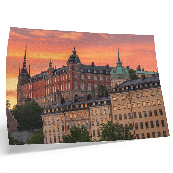 Poster para a sala Pôr do sol, edifícios encantadores, atmosfera histórica