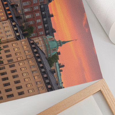 Poster para a sala Pôr do sol, edifícios encantadores, atmosfera histórica