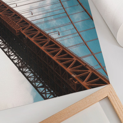 Poster em tela Ponte com detalhes contra o céu