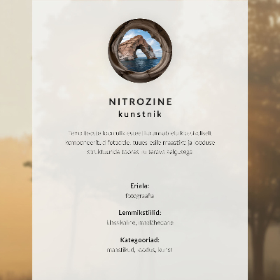 Poster Uma manhã enevoada à beira do lago com reflexos da natureza.