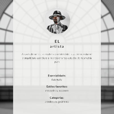 Poster para a sala Linhas minimalistas da arquitetura moderna
