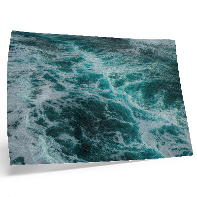 Poster para a sala Ondas turquesas do oceano com espuma branca