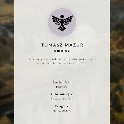 Poster para a sala Łódź panorama da montanha nostalgia climática