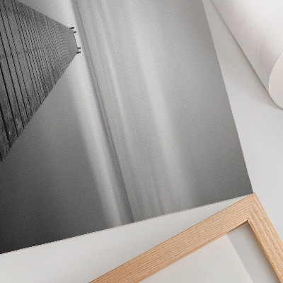 Poster mural Píer monocromático, superfície calma, elegância