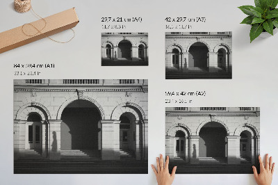 Poster mural Arquitetura elegante, arcos clássicos, sombras