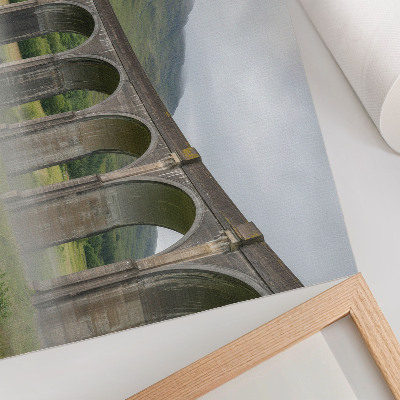 Poster mural Uma majestosa ponte em arco em meio à vegetação.