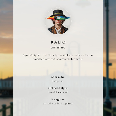 Poster em tela Ponte ao pôr do sol com uma árvore