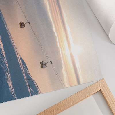 Poster para a sala Paisagem de inverno com teleférico