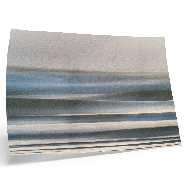 Poster mural Ondas delicadas em tons pastel de azul.