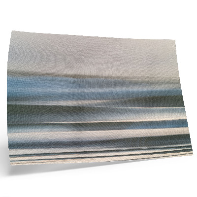 Poster mural Ondas delicadas em tons pastel de azul.