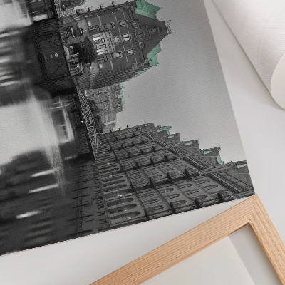 Poster para a sala Canal com edifícios industriais, reflexos na água.