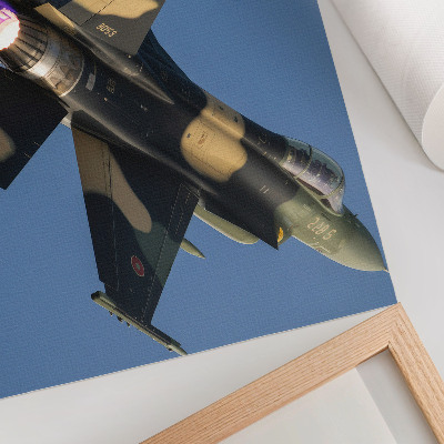 Poster mural Avião a jato, cores intensas, céu