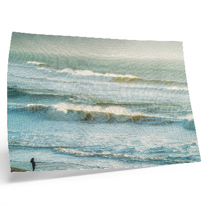 Poster em tela Mar, ondas, homem, costa, natureza, dinâmica