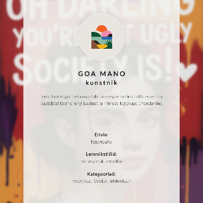 Poster mural Três mulheres na parede, vestidos coloridos, céu imenso.