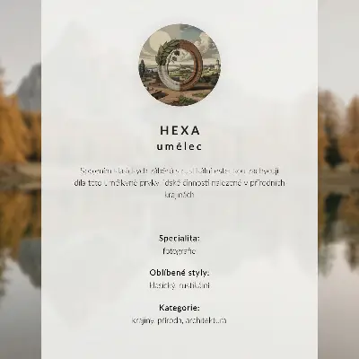 Poster em tela paisagem pitoresca com chalé isolado na natureza