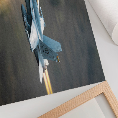 Poster mural Um caça moderno em voo dinâmico