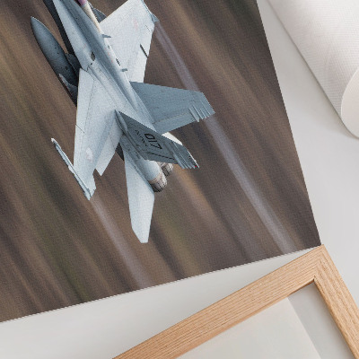 Poster Um caça moderno em voo