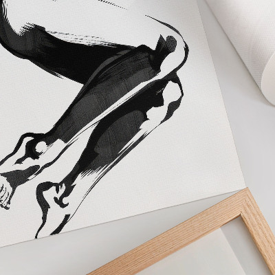 Poster Abstrações em preto e branco, harmonia e modernidade.