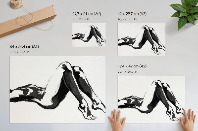 Poster Abstrações em preto e branco, harmonia e modernidade.