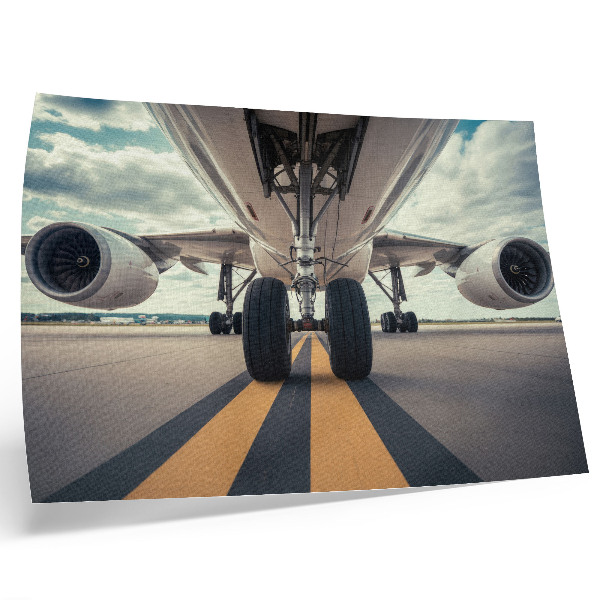 Poster em tela Trem de pouso de avião varejo sky dynamics
