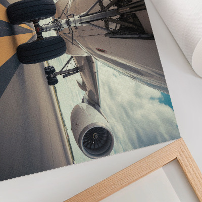 Poster em tela Trem de pouso de avião varejo sky dynamics