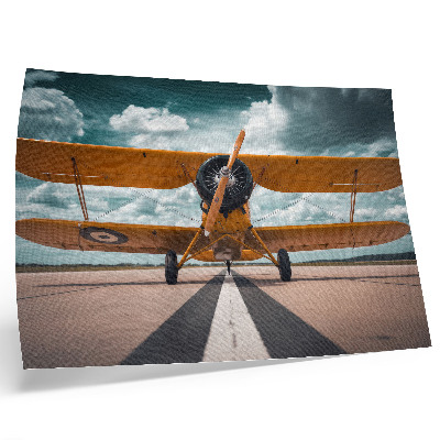 Poster para a sala Avião na pista, céu dinâmico