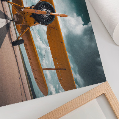 Poster para a sala Avião na pista, céu dinâmico