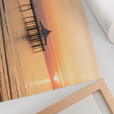Poster para a sala Pôr do sol sobre a água, uma vista encantadora.