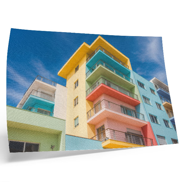 Poster em tela A energia da cor na arquitetura moderna