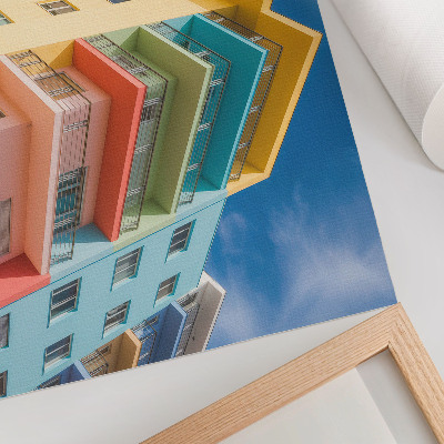 Poster em tela A energia da cor na arquitetura moderna