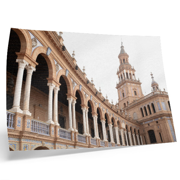Poster em tela Rica arquitetura com colunas de mármore clássicas