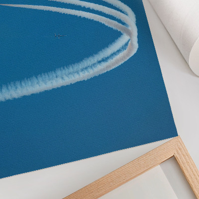 Poster mural Formação de aviões contra a dinâmica do céu