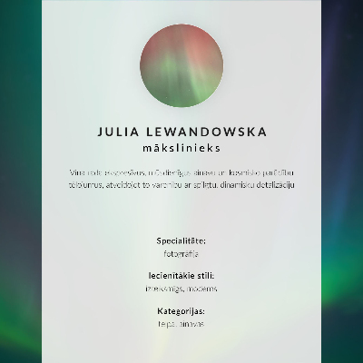 Poster em tela Aurora verde, luzes cintilantes, superfície calma