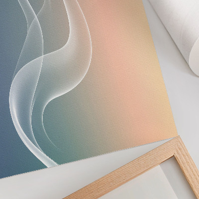 Poster mural Ondas em tons pastel, elegância sutil, harmonia