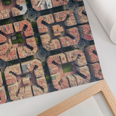 Poster Layout geométrico em cores neutras na cidade